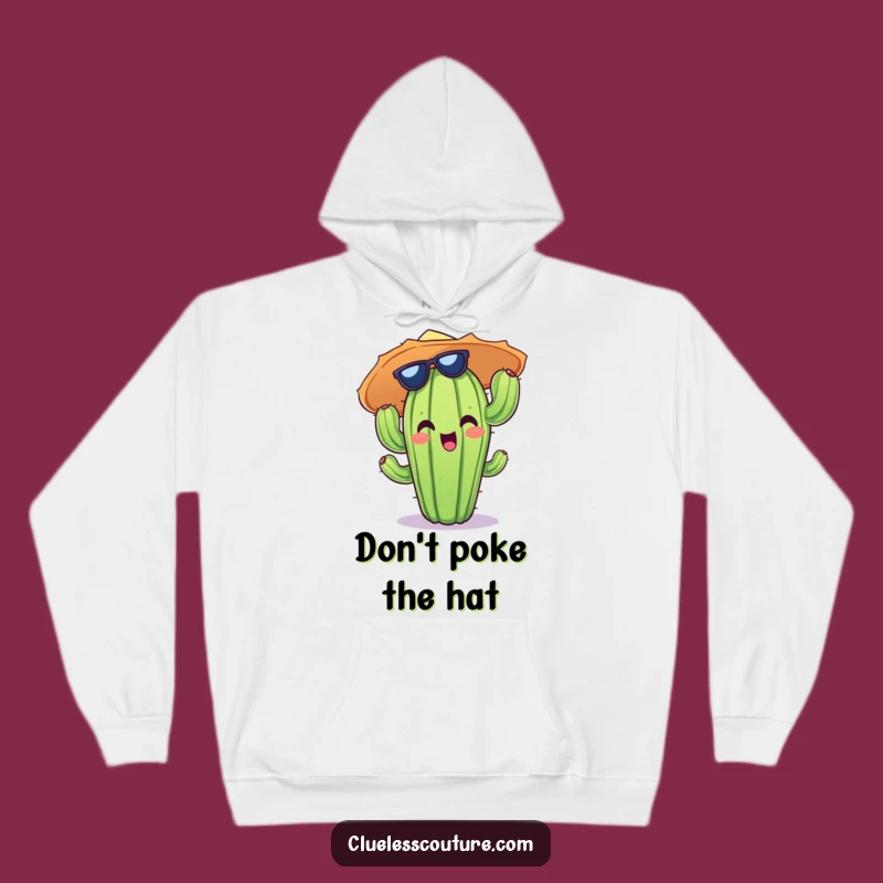 Funny Cactus Sun Hat Hoodie: Cozy Up with This Cheerful Desert Character