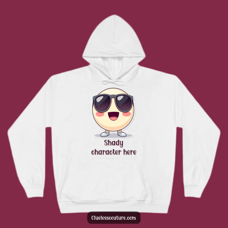 Funny Cool Ball Hoodie: Stay Chill in This Oversized Sunglasses Design