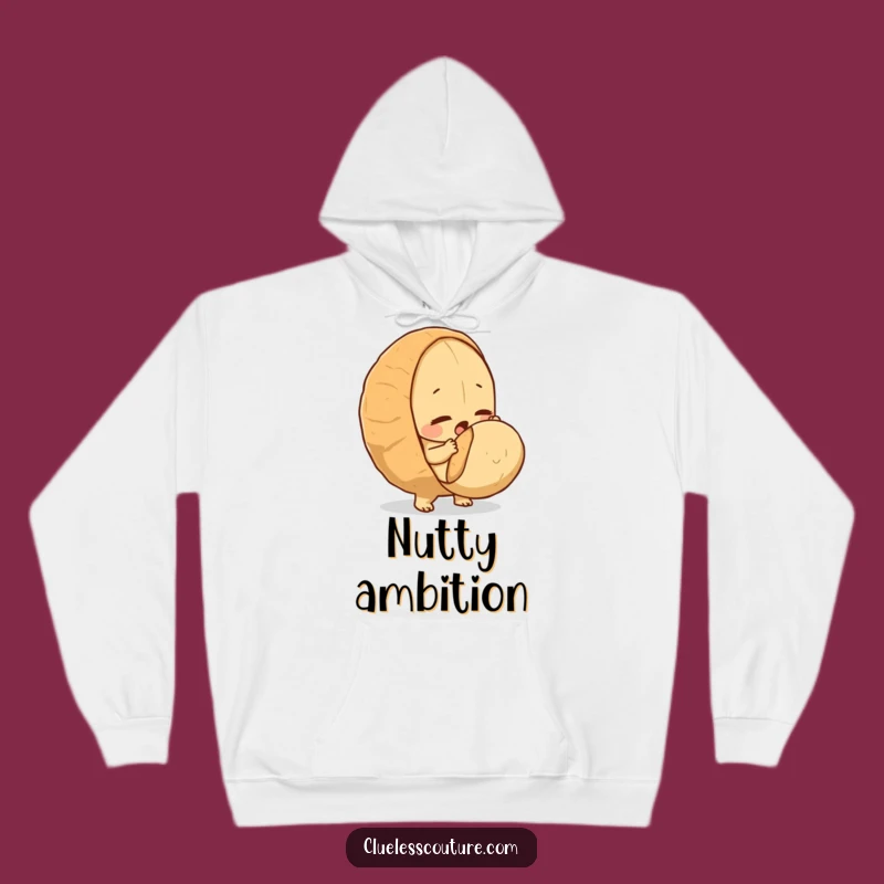 Funny Determined Peanut Hoodie - Cozy Struggle Motivation Sweatshirt Gift