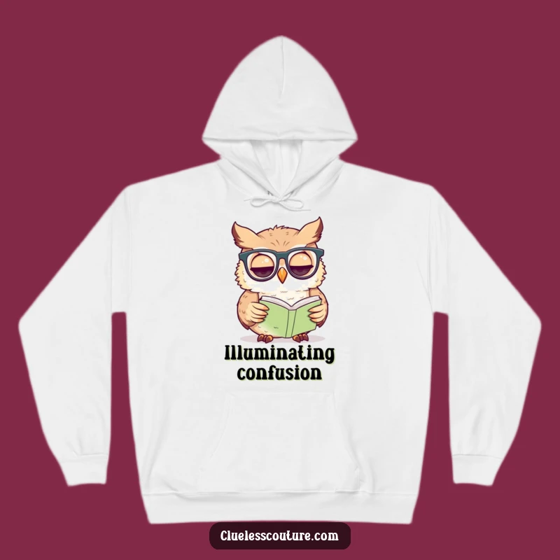 Funny Owl Glasses Hoodie A Cozy and Bewildered Gift