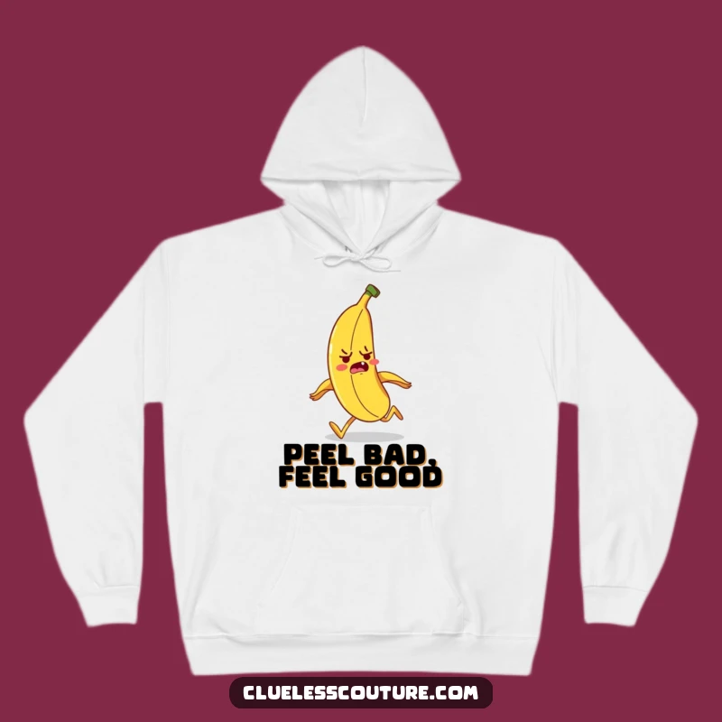 Funny Nervous Banana Hoodie - Cozy & Hilarious Running Character Gift
