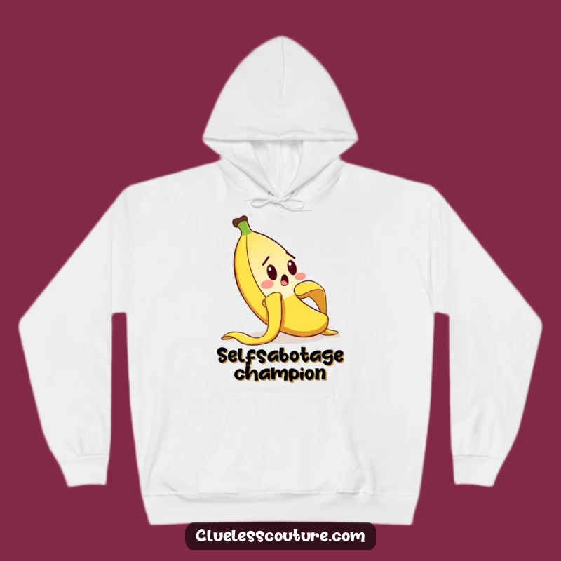 Funny Banana Peel Slip Hoodie: Cozy and Comical Surprise Wear