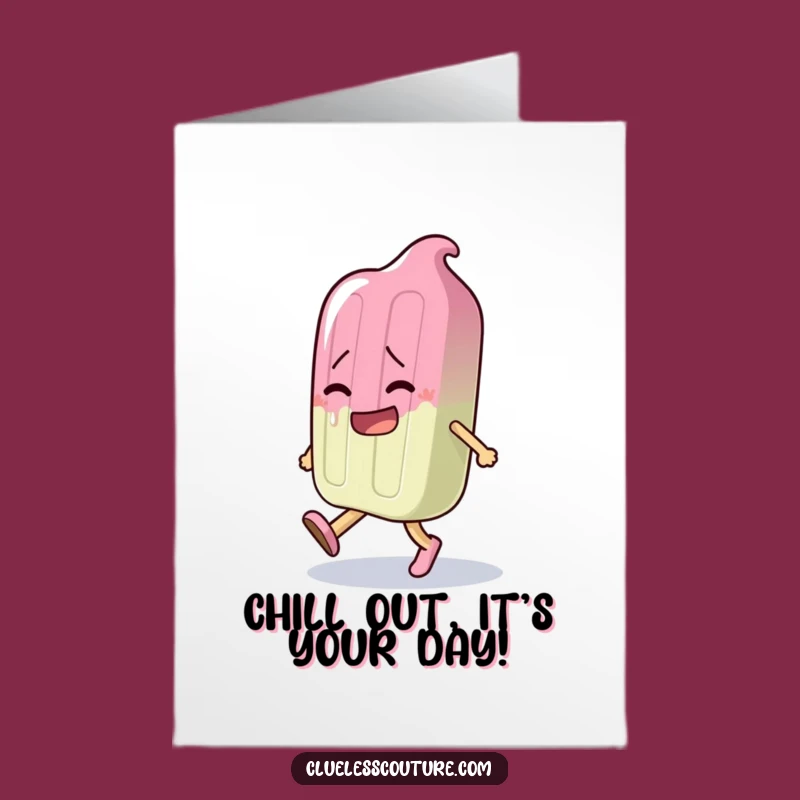 Free Printable Funny Melting Popsicle Birthday Card - Hilarious DIY Downloadable Gift