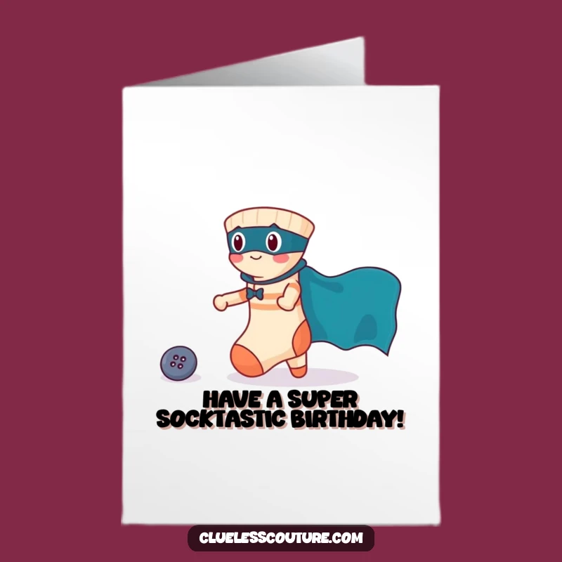 Free Printable Funny Birthday Card: Sock Rescues Button, Hilarious Downloadable Gift