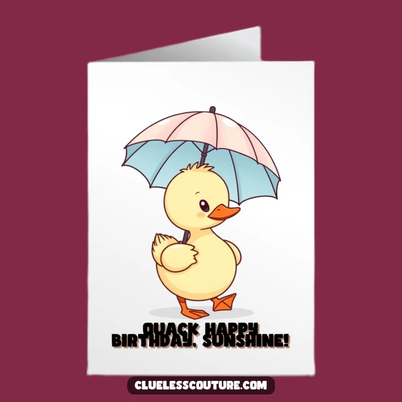 Free Printable Sassy Duck Birthday Card: Hilarious Downloadable Gift for Duck Lovers!