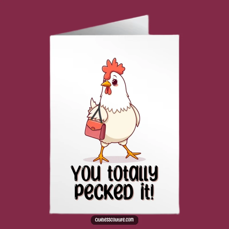 Free Printable Congrats Card: Strutting Success Downloadable Gift