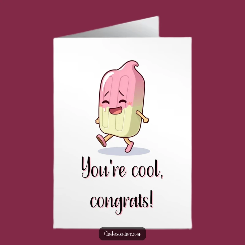 Free Printable Hilarious Melting Popsicle Congrats Card - Funny DIY Downloadable Gift