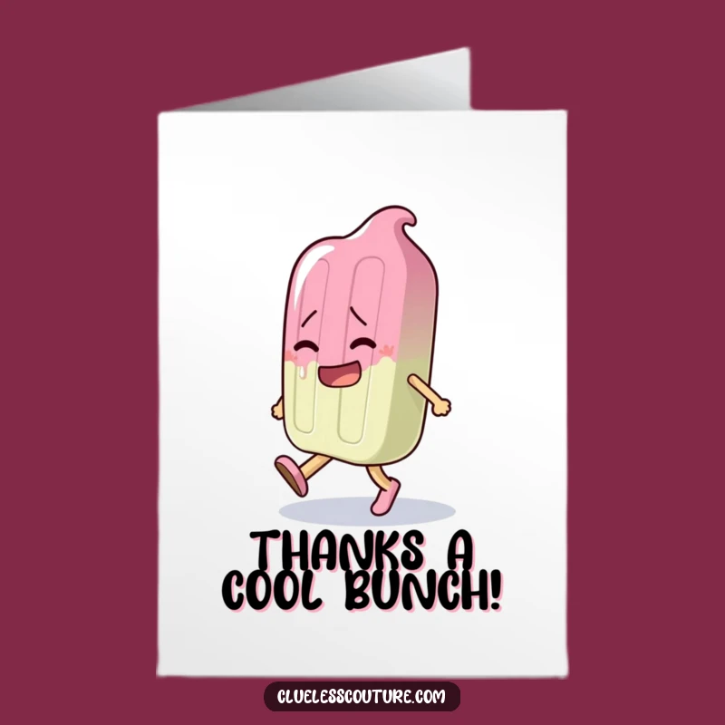 Free Printable Funny Melting Popsicle Thank You Card - Charming DIY Downloadable Gift