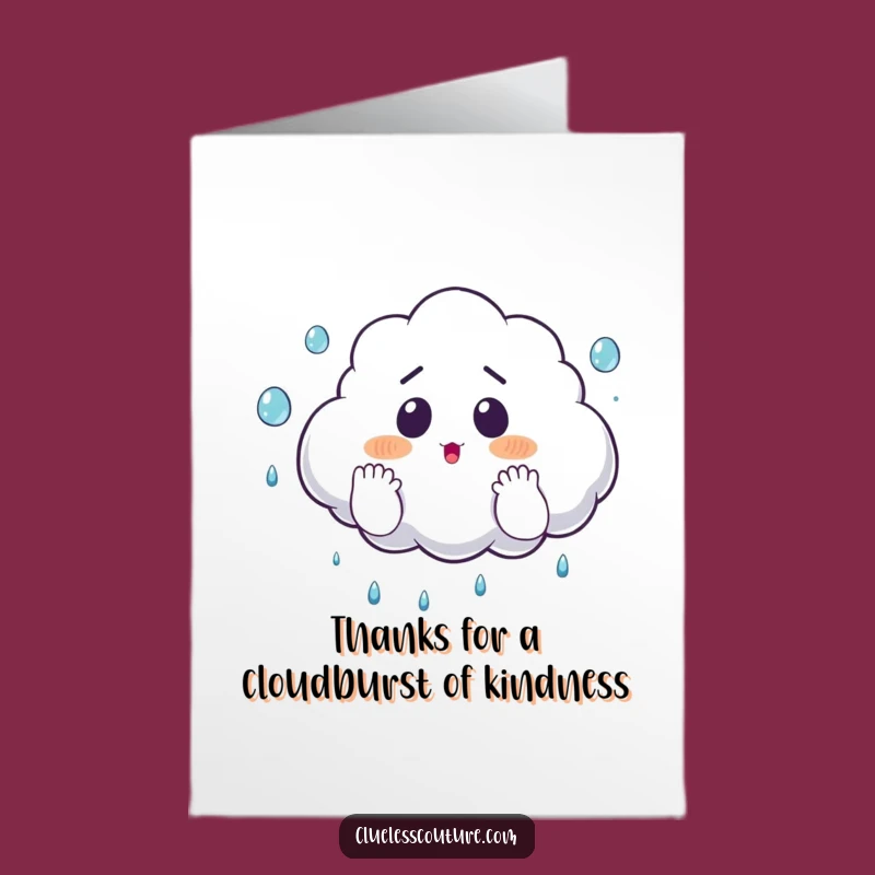 Free Printable Thank You Card: Cloud Juggle Fun, Funny Downloadable Gift