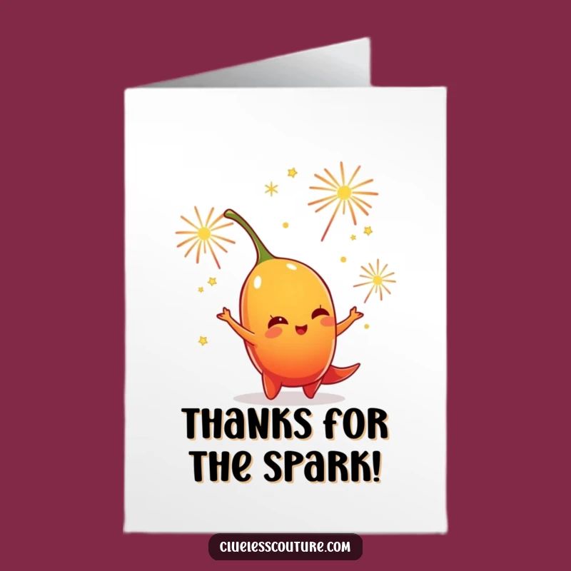 Free Printable Spicy Chili Pepper Thank You Card - Festive DIY Downloadable