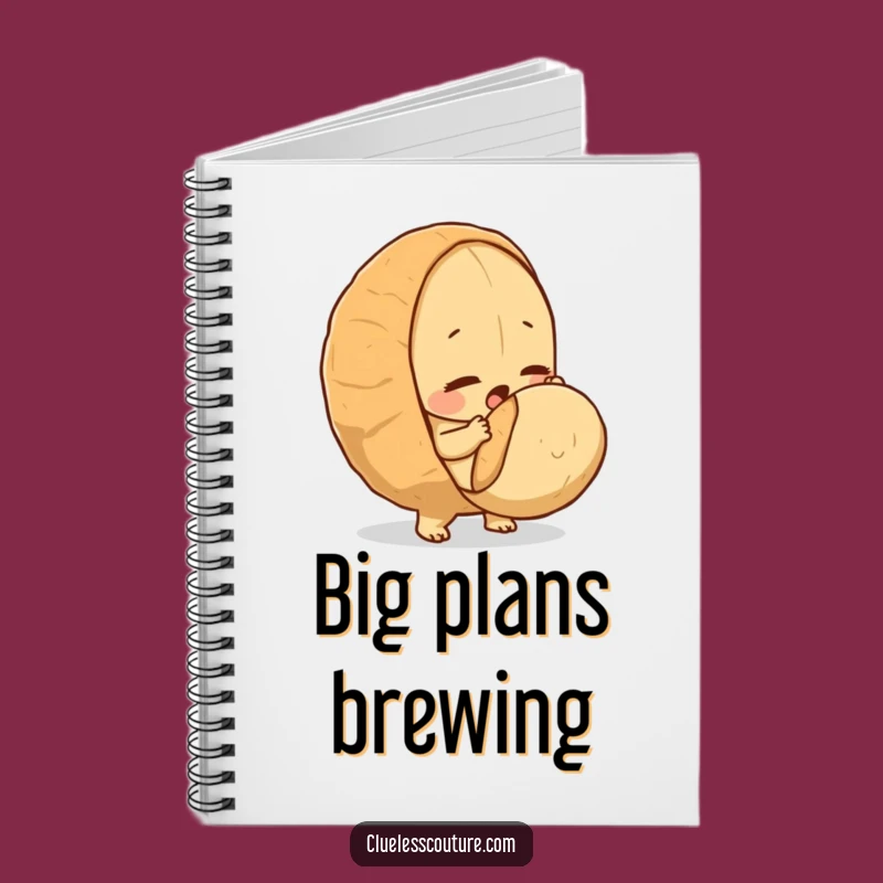 Funny Determined Peanut Notebook - Hilarious Motivation Journal Gift
