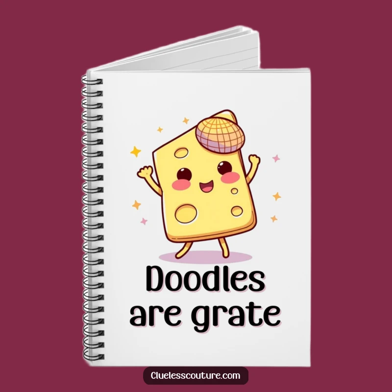 Dancing Cheese Disco Notebook: Jot Down Ideas with Funky Flair