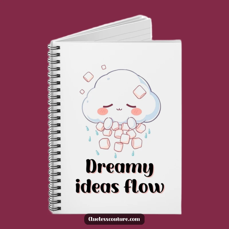 Funny Sleepy Cloud Notebook: Marshmallow Shower Journal, Ideal Funny Stationery Gift