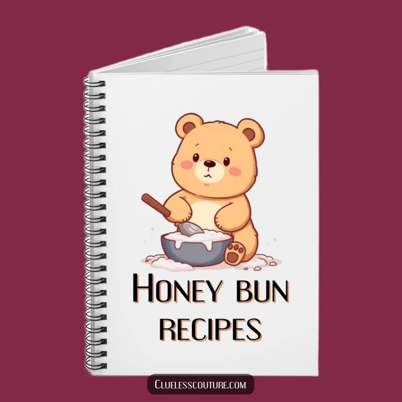 Funny Baking Bear Flour Notebook: Jot Down Recipes & Messy Ideas