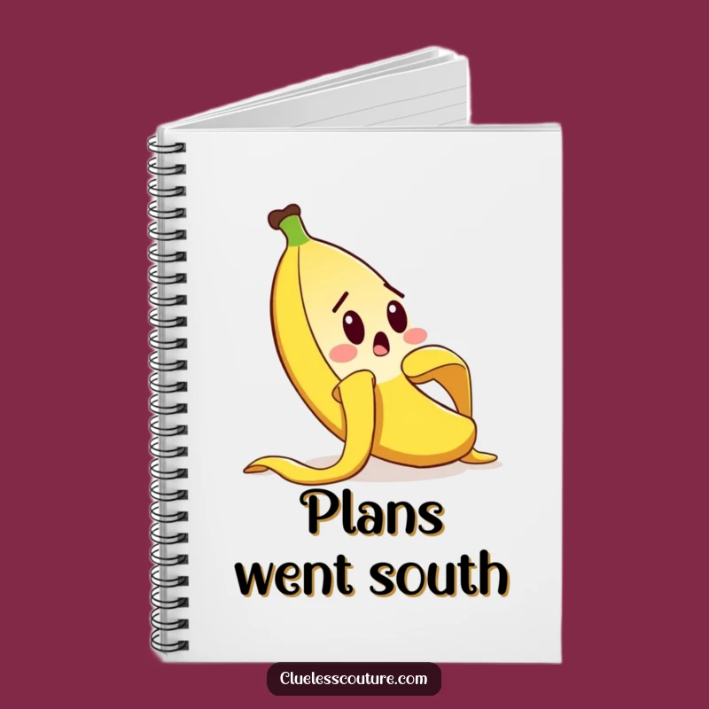 Funny Banana Peel Notebook: Comical Slip Journal for Your Ideas