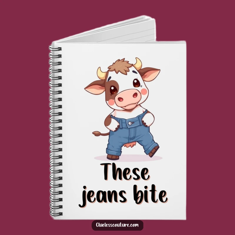 Funny Cow Skinny Jeans Notebook: Hilarious Journal for Your Thoughts