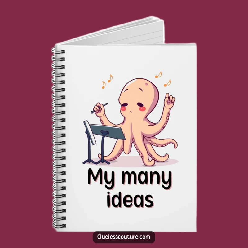 Funny Octopus Conductor Notebook - Hilarious Music Composition Gift