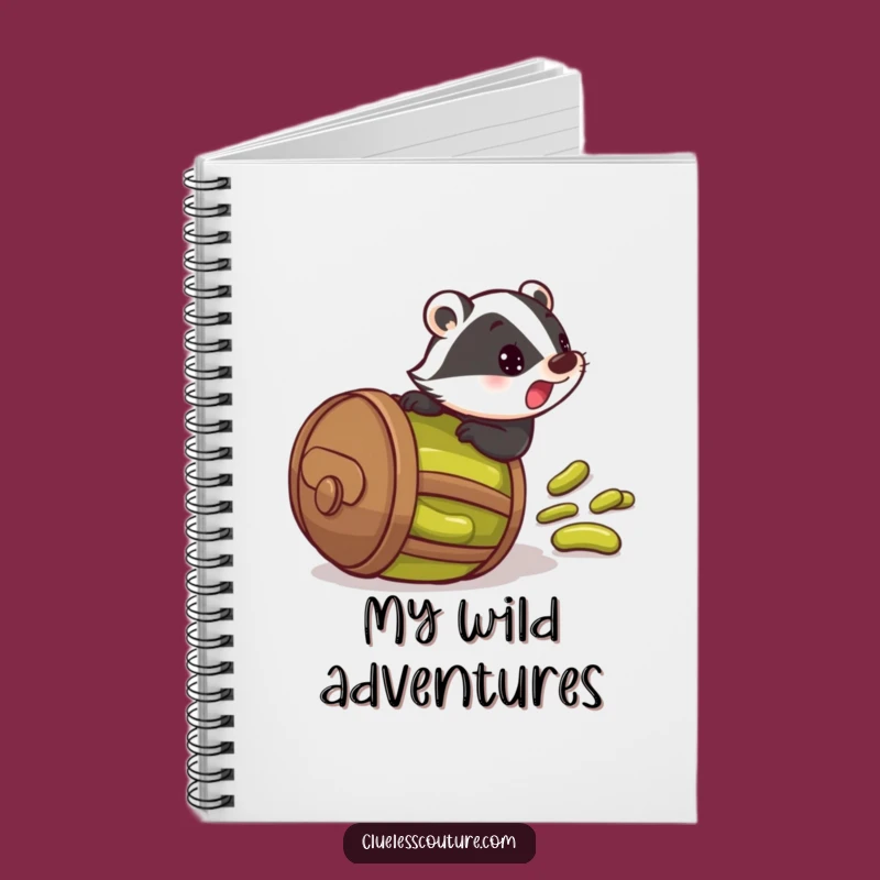 Funny Pickle Badger Notebook: Startled Roller - Jot Down Funny Ideas!