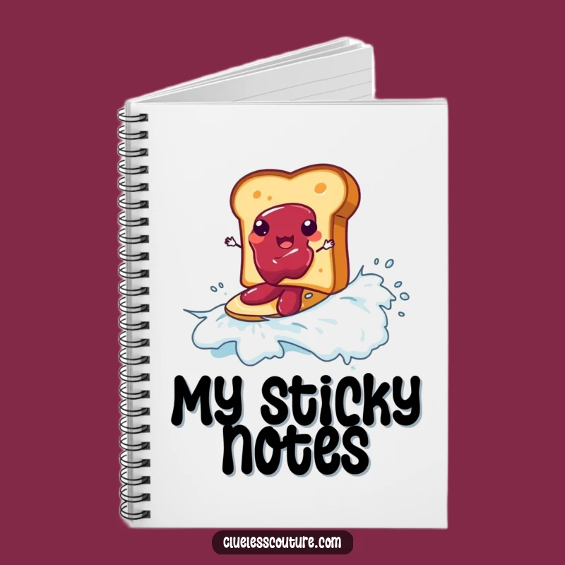 Funny Toast Surf Notebook: Jam Wave Rider - Jot Down Funny Ideas!