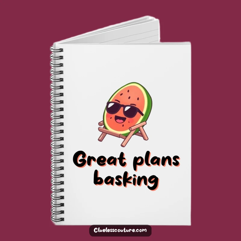 Funny Watermelon Sunglasses Notebook - Journal Your Summer Dreams, Hilarious Gift