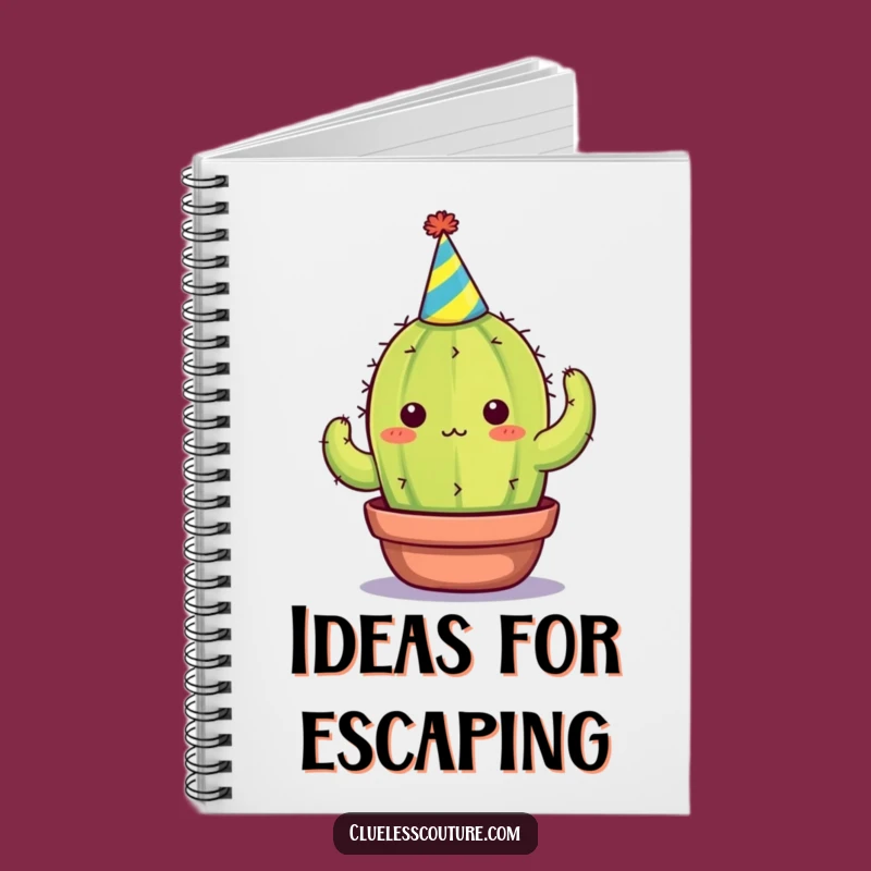 Funny Cactus Notebook: Hilarious Overwhelmed Journal for Your Thoughts