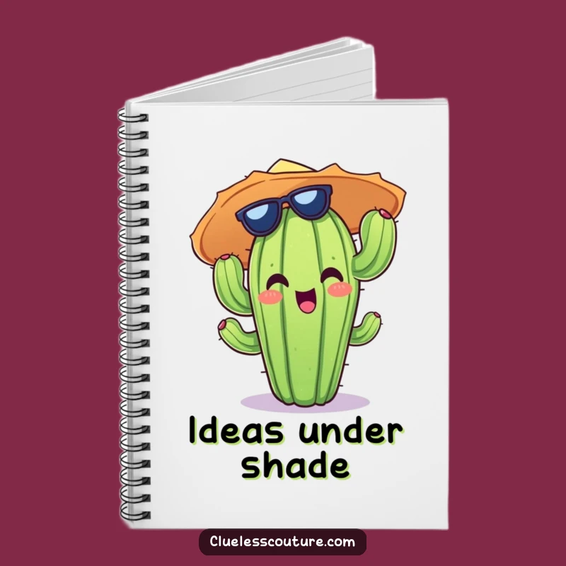 Funny Cactus Sun Hat Notebook: Jot Down Ideas with Cheerful Desert Flair