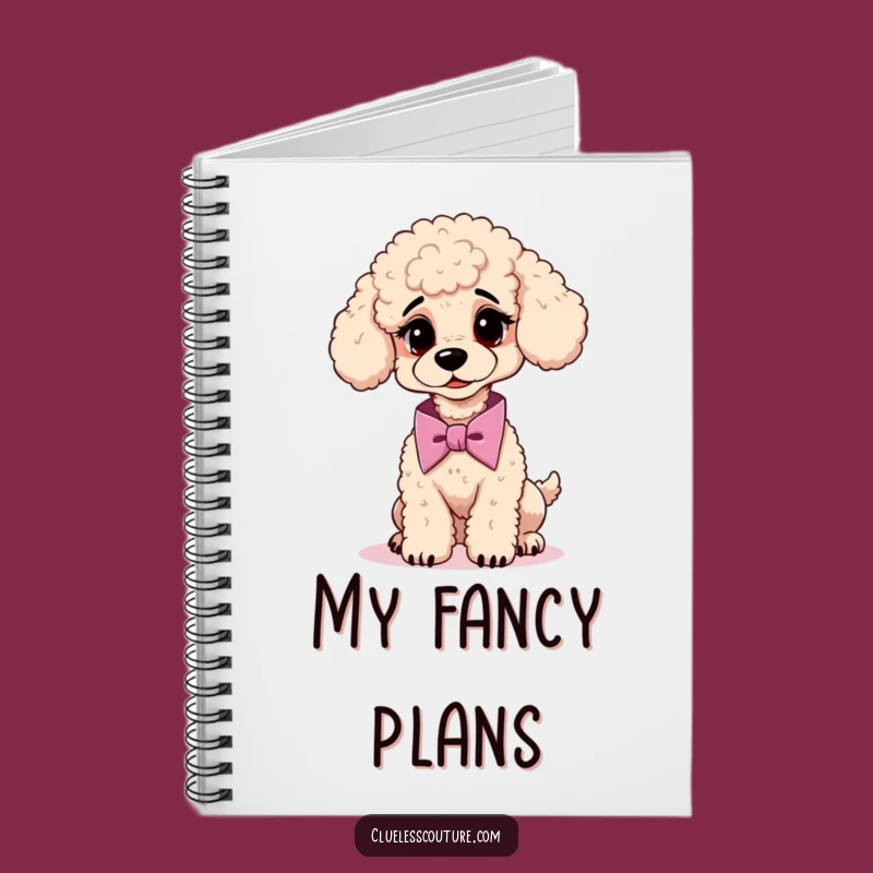 Funny Poodle Cravat Notebook: Jot Down Dapper Ideas, Hilarious Journal!
