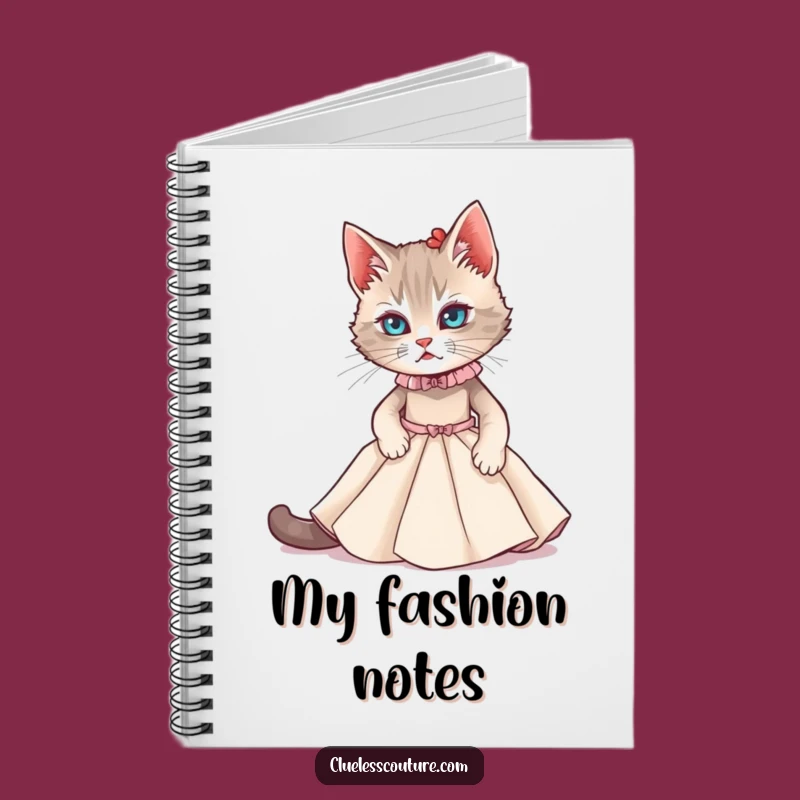 Funny Cat Couture Notebook: Jot Down Fashion Ideas, Hilarious Journal!