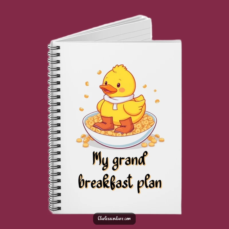 Funny Rubber Duck Cereal Journey Notebook: Jot Down Laughs and Ideas
