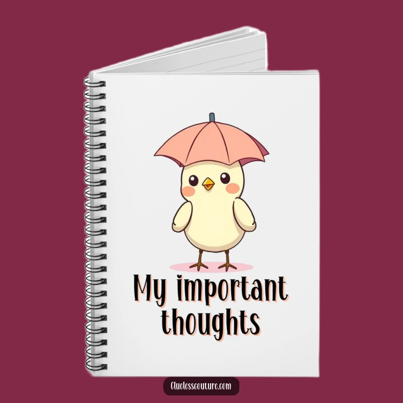 Funny Bird Umbrella Hat Notebook: Jot Down Ideas with a Smile, Perfect Funny Gift