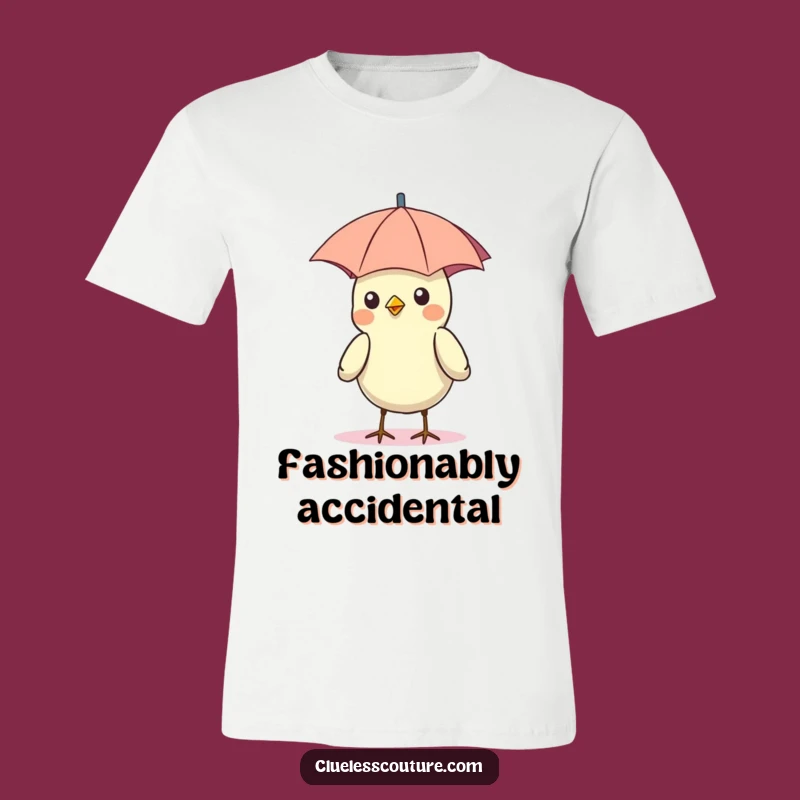 Funny Bird Umbrella Hat T-Shirt: Whimsical Sun Protection, Great Funny Gift