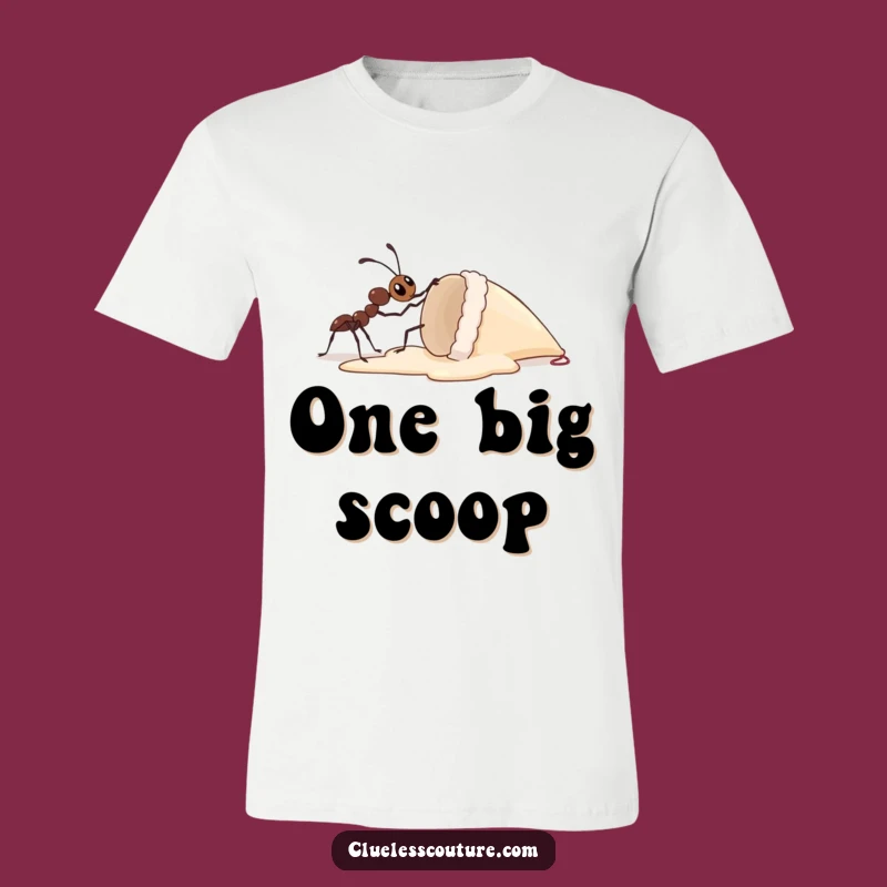 Funny Ant Ice Cream Challenge T-Shirt - Hilarious Effort Gift for Dreamers