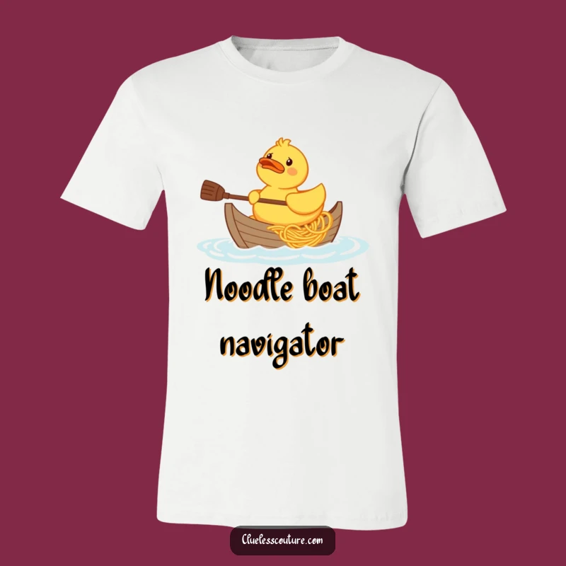 Funny Rubber Duck Spaghetti Boat T-Shirt: Quacky Confusion, Hilarious Funny Gift