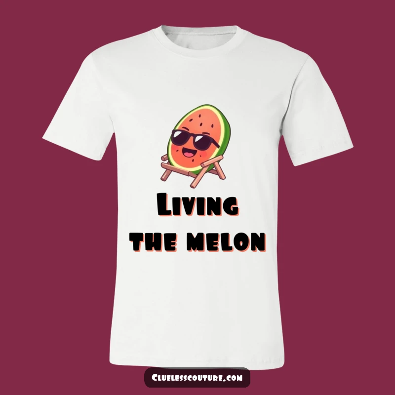 Funny Watermelon Sunglasses T-Shirt - Hilarious Summer Relaxation Gift