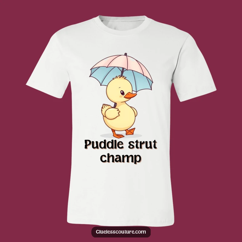 Funny Sassy Duck T-Shirt: Witty Humor With A Tiny Umbrella Fashion Statement