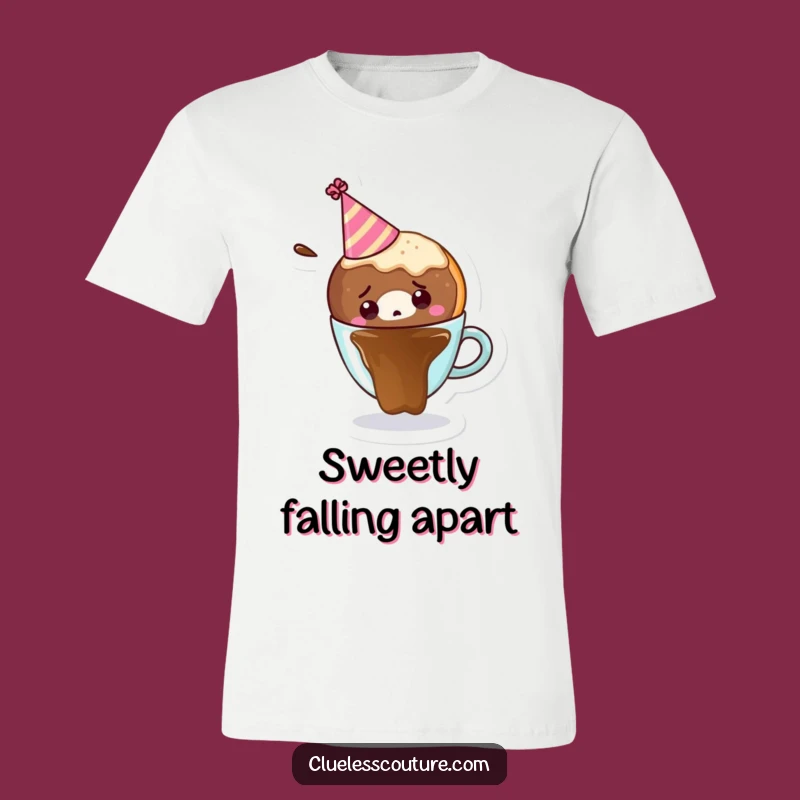 Funny Donut Coffee Dive Tee: Embrace Your Morning Chaos Hilariously