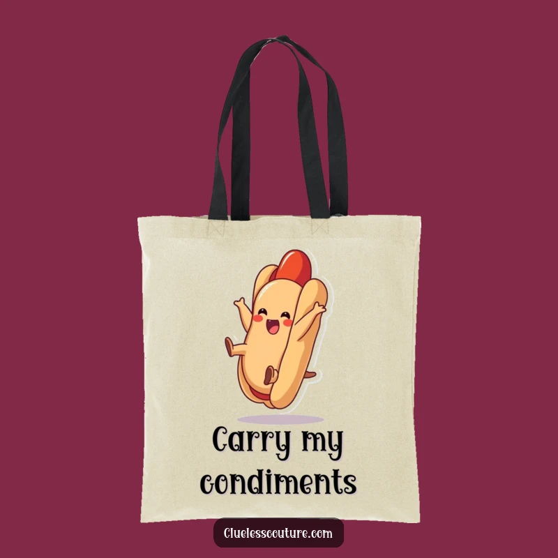 Funny Hot Dog Cartwheel Tote Bag A Joyful Carryall Gift