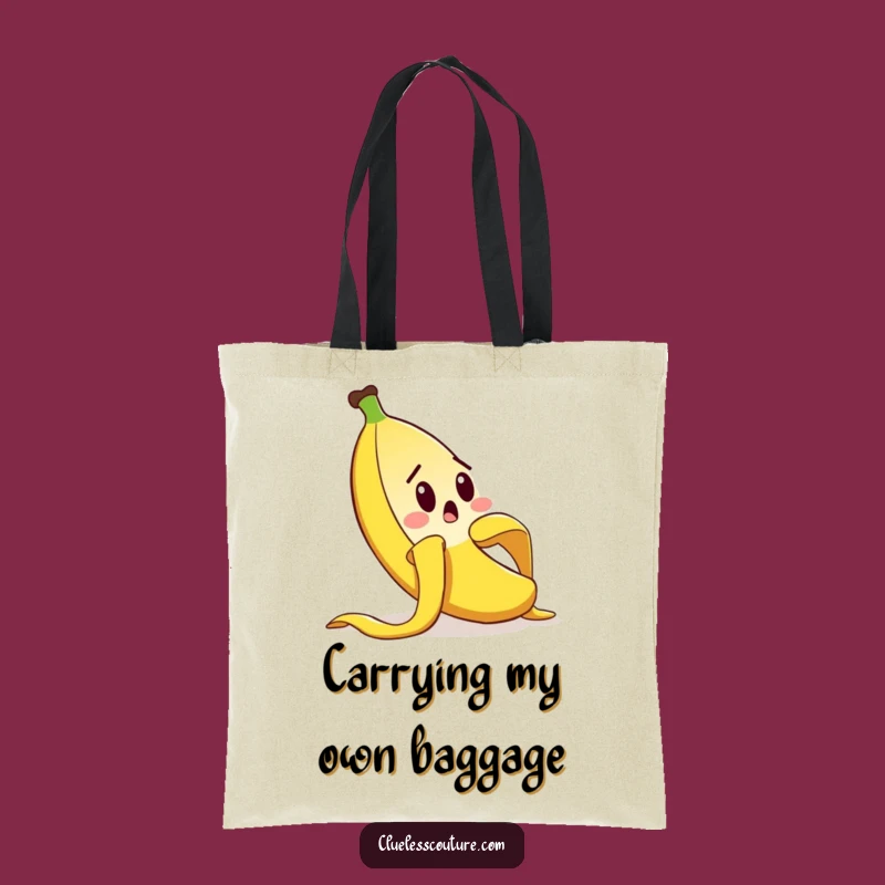 Funny Banana Peel Tote Bag: Comical Slip Surprise for Everyday Carry