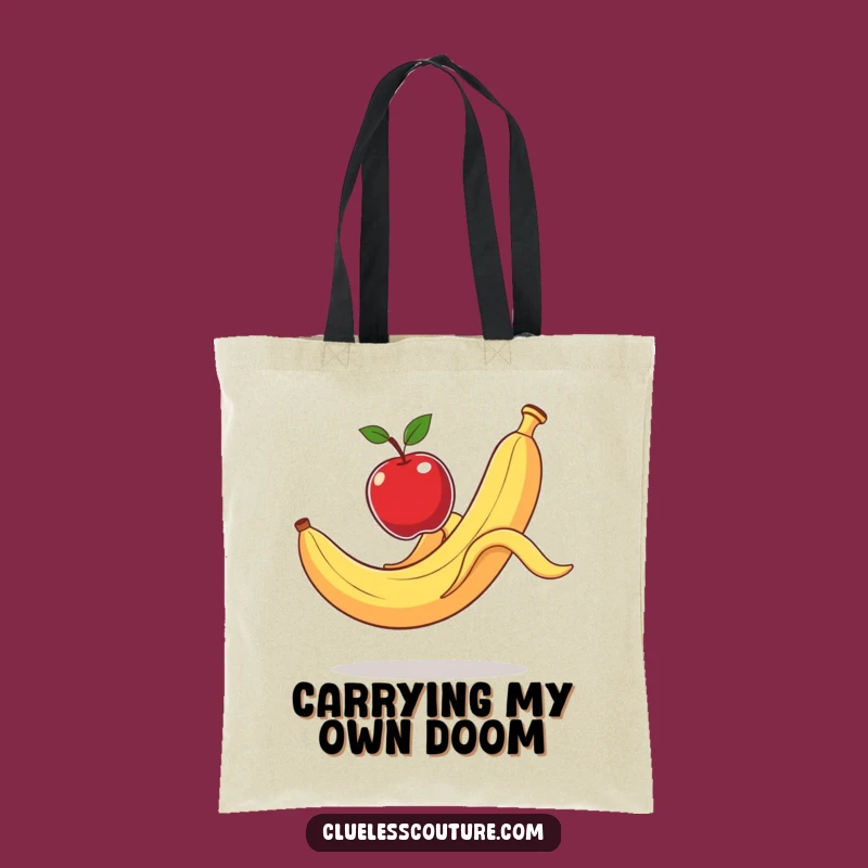 Funny Banana Peel Mishap Tote Bag: Carry Your Laughs in Style