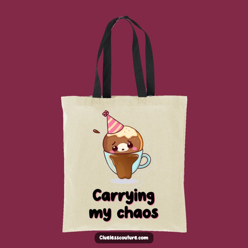 Funny Donut Coffee Tote Bag: Carry Your Treats with Hilarious Splash