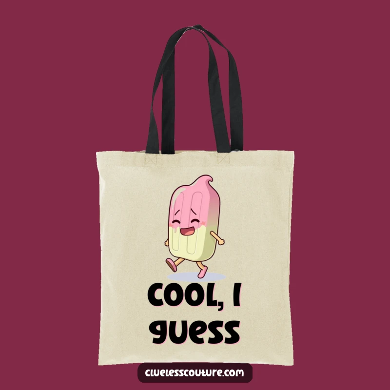 Funny Melting Popsicle Tote Bag - Clumsy Character Carry-All Gift