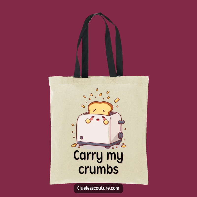 Funny Nervous Toast Tote Bag: Carry Your Breakfast Fun