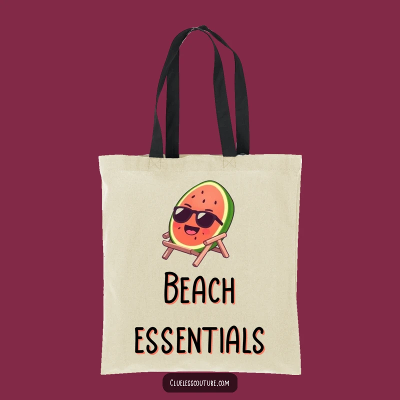 Funny Watermelon Sunglasses Tote Bag - Carry Your Summer Fun, Hilarious Gift