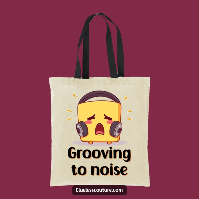 Funny Startled Cheese Block Tote Bag - Carry Your Tunes & Laughs, Great Gift