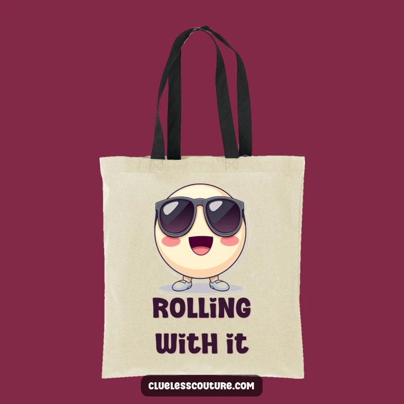 Funny Cool Ball Tote Bag: Carry Your Coolness with Oversized Sunglasses